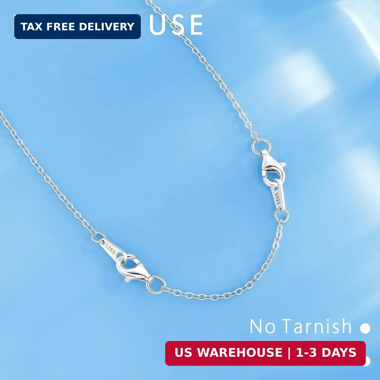 Sterling Silver Necklace Extenders Set – 3 Sizes for Perfect Fit