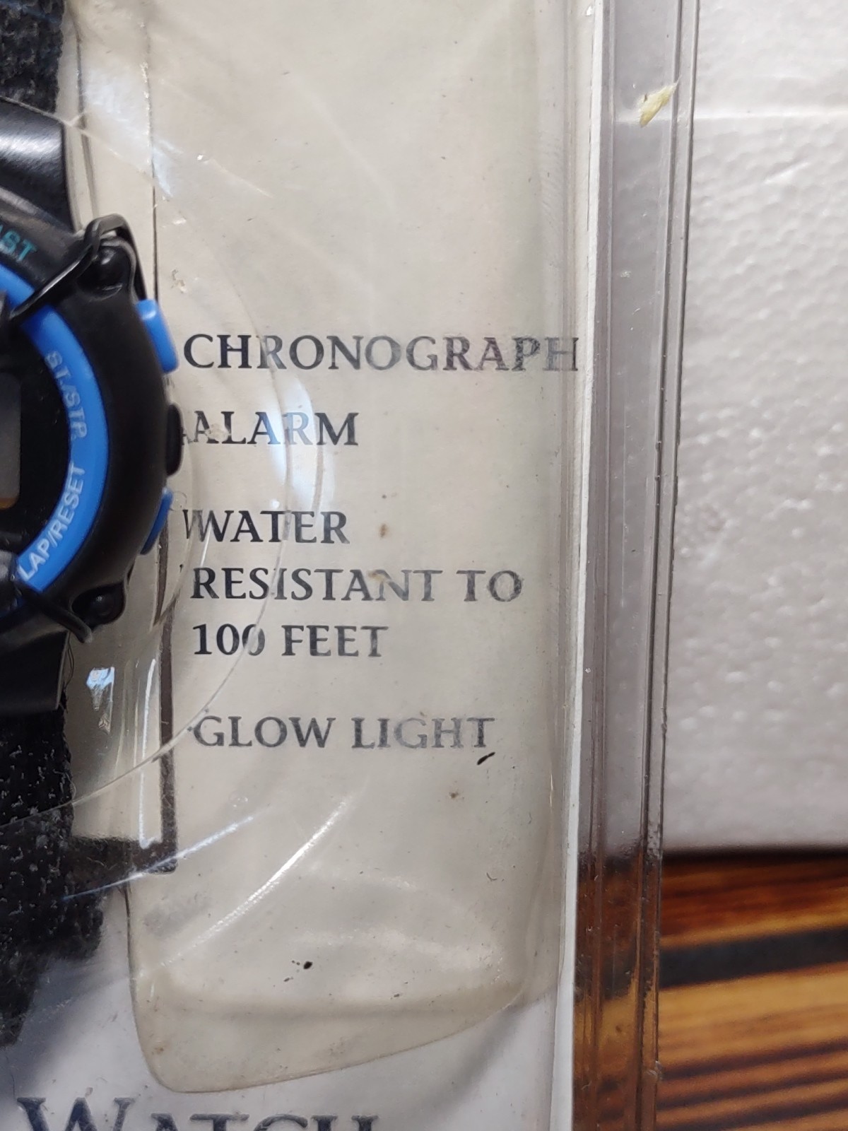 Honors Sports Watch Vintage 2000 New Old Stock Sealed Package BLACK & BLUE