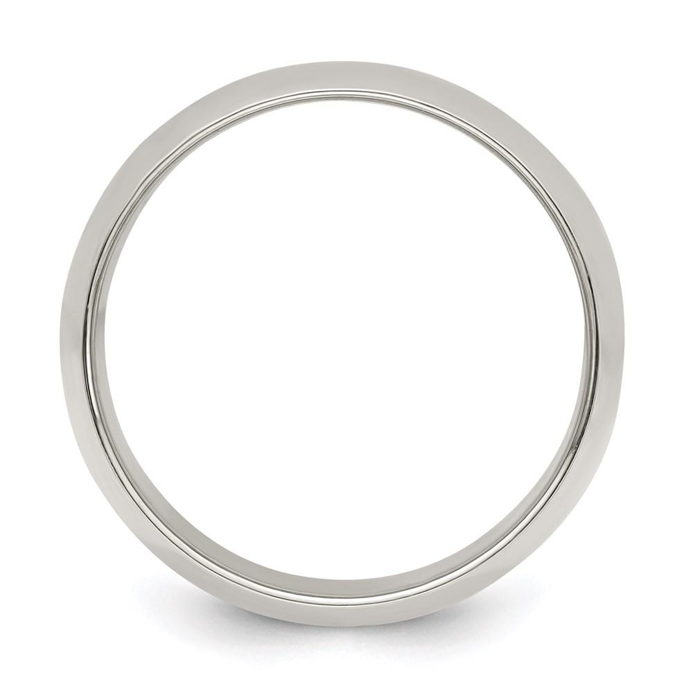 Sterling Silver 10mm Half Round Band Ring Size 10 for Men’s