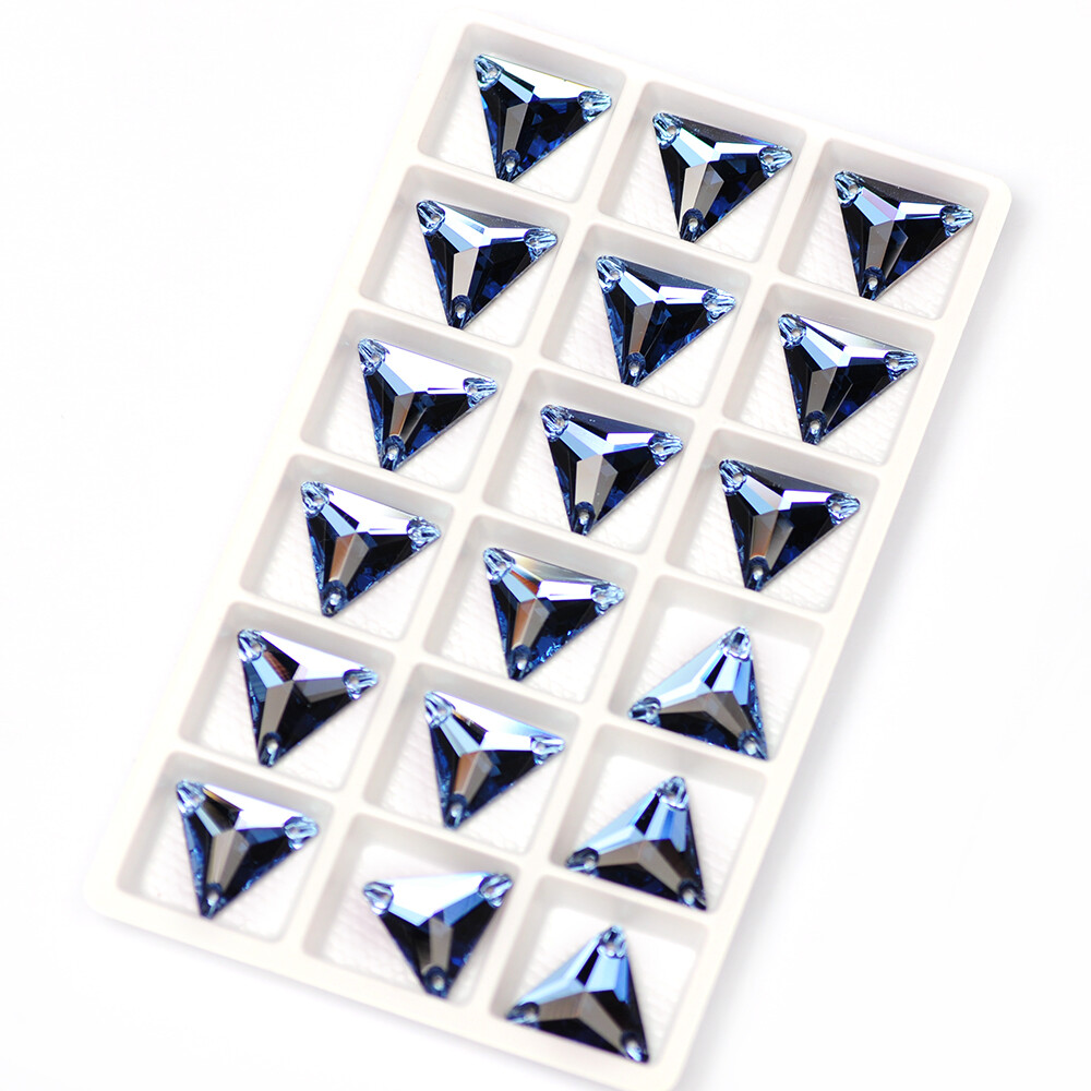 Triangle DIY Sewing Crystal Strass Sew On Stones Glass Beads FlatBack Rhinestone