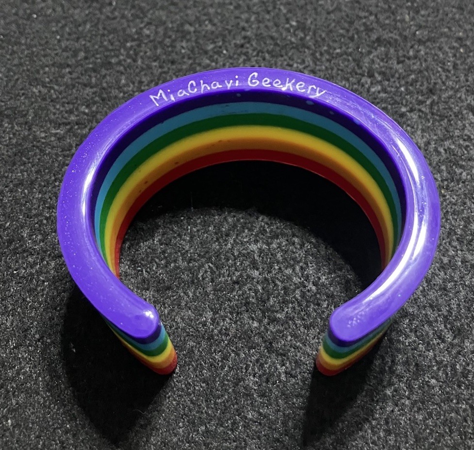 Rainbow Cuff Bracelet, MiaChavi Geekery