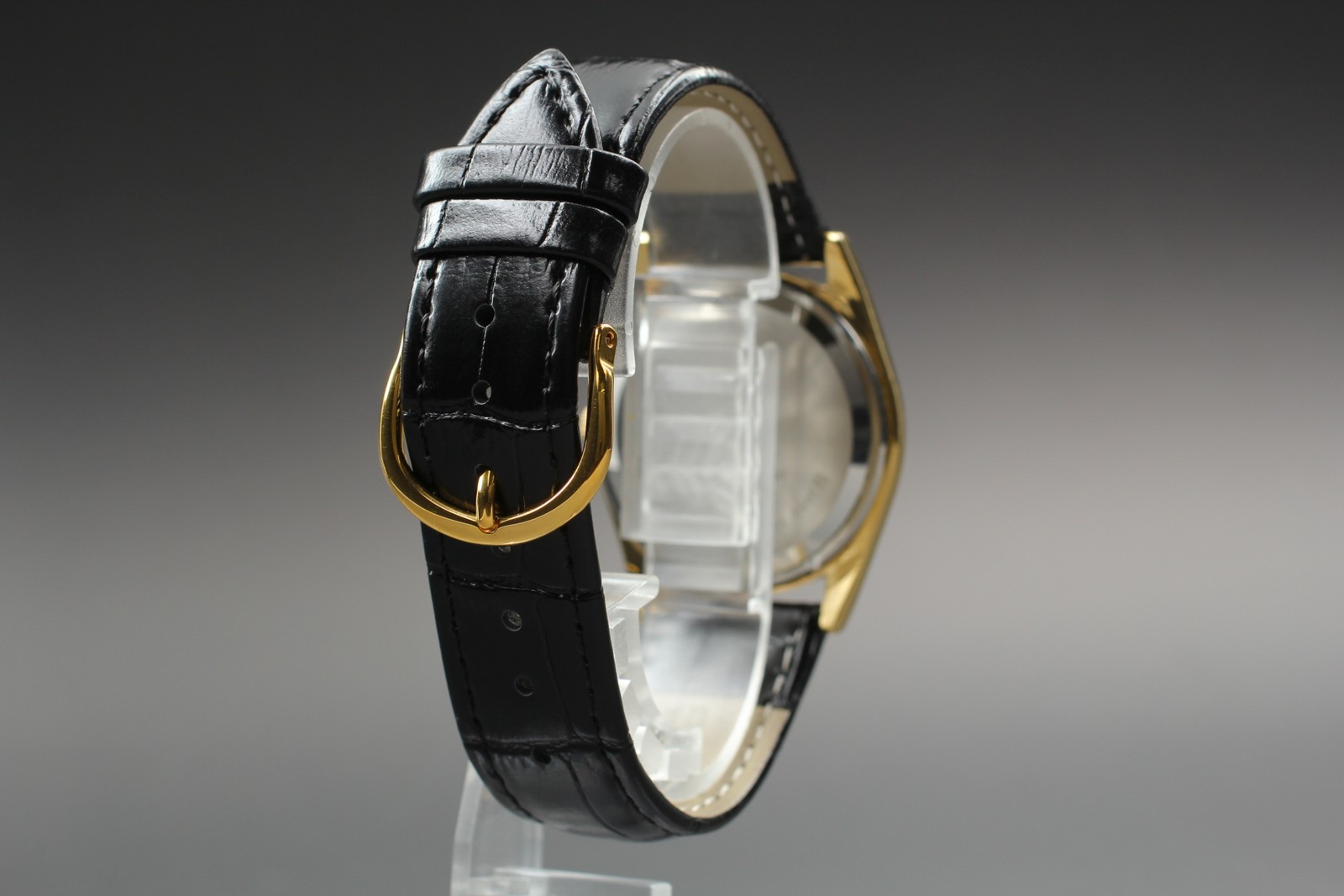 Rare Vintage 1980 Seiko Quartz 7121-8000 Gold Round Dial Qz Men Watch From JAPAN