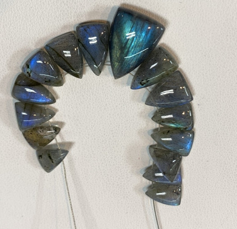 AAAA Labradorite Gemstone, Briolettes Blue Fire Shape Size 6.50×10-12.50×18.50MM