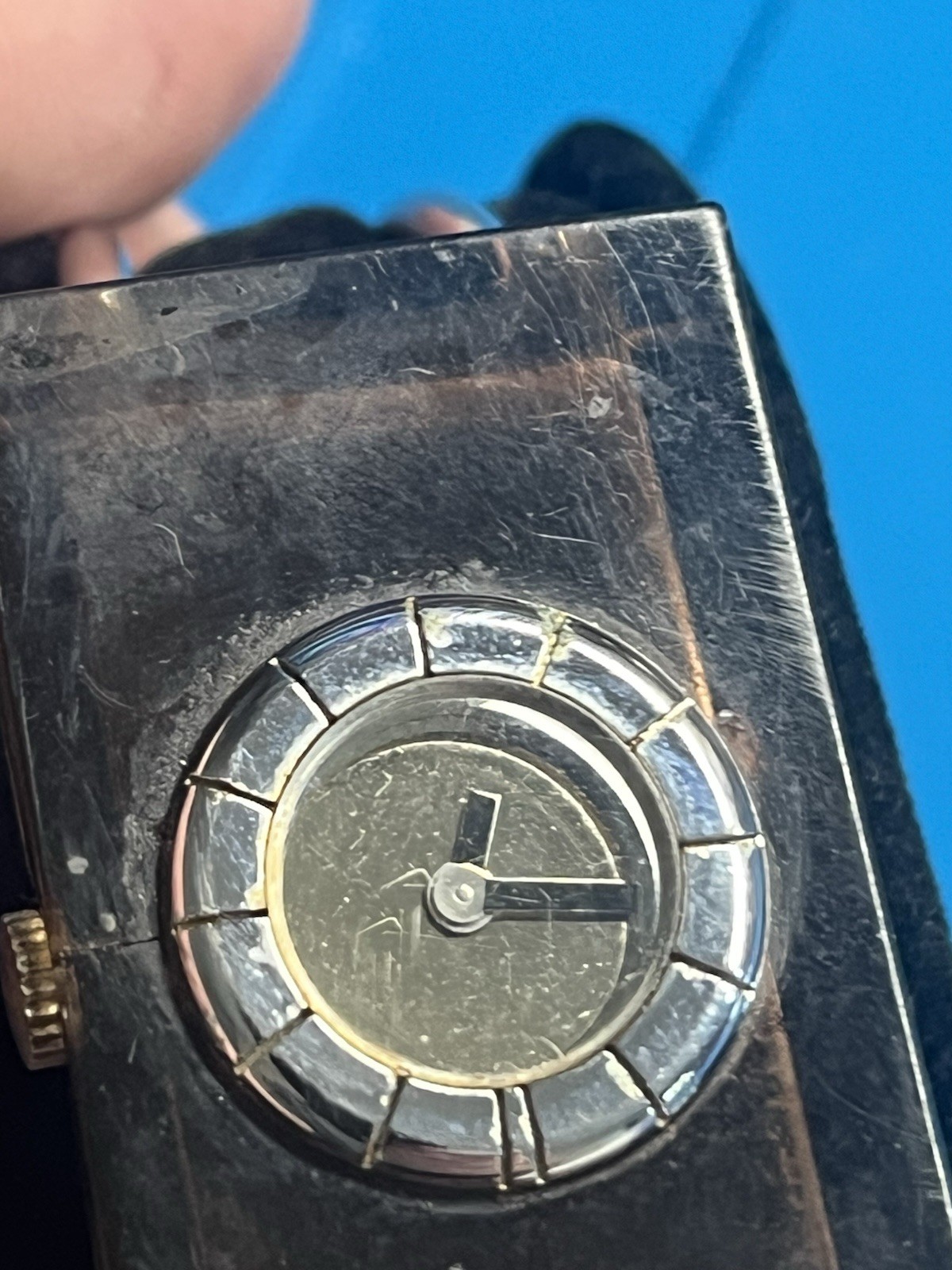 Vintage Lanvin Paris 1970s retro Lucite watch. Running