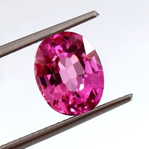 AAA 10×8 MM Natural Flawless Ceylon Pink Sapphire Loose Oval Gemstone Cut