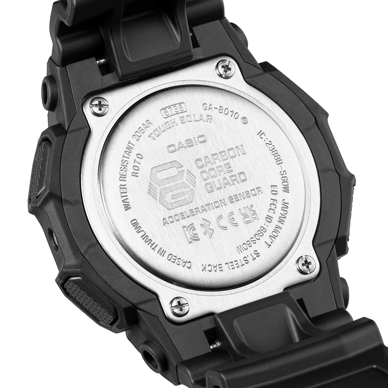 CASIO Shock Resistant Bio-based Carbon Tough Solar Bluetooth Smart Watch
