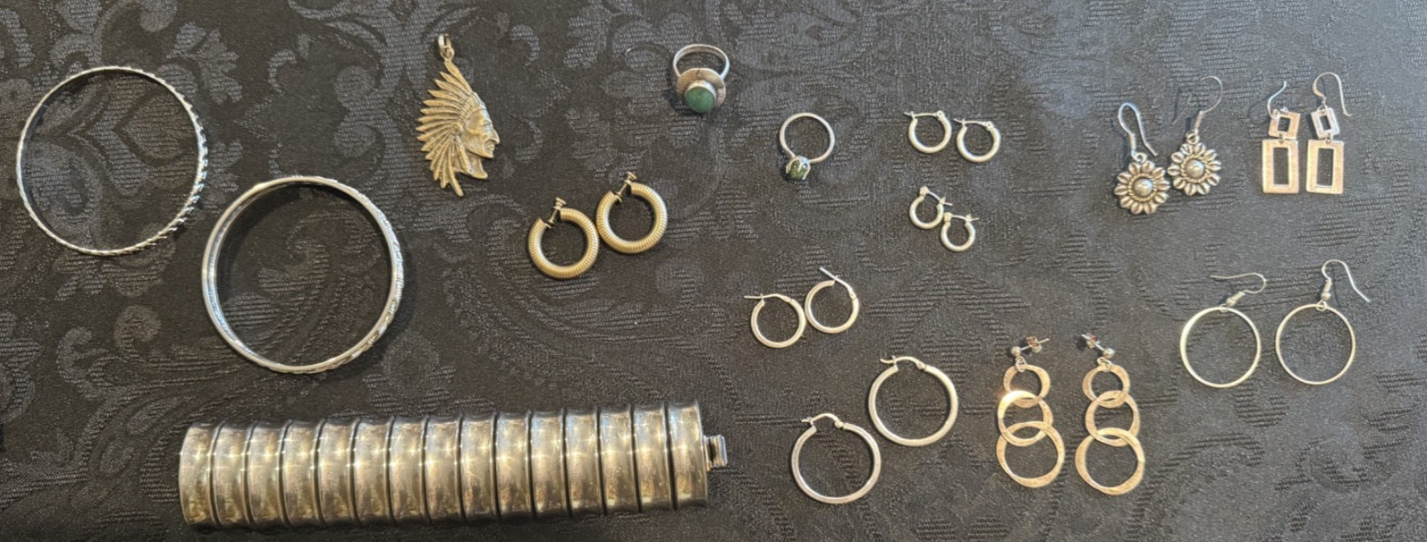 27 Piece Lot of South Western Vintage to Modern Jewelry (Mexico .925)
