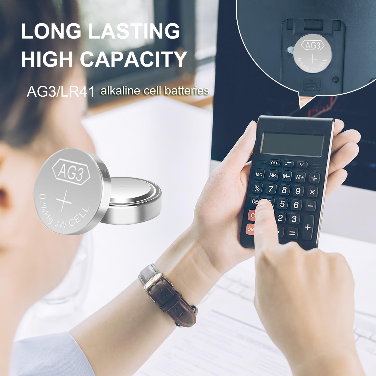 kunying 25-Pack LR41 Button Batteries, AG3 392 384 192 SR41W 1.5V 25 Pack