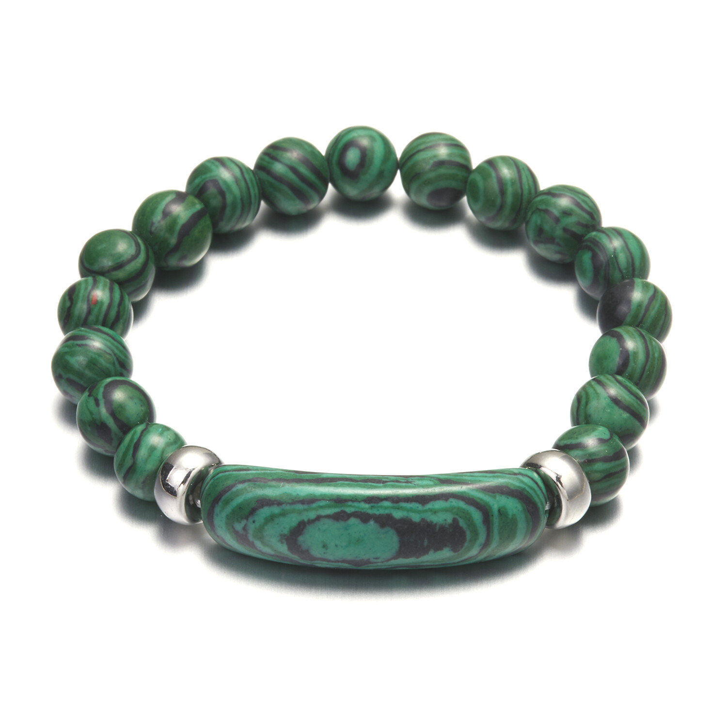 Natural Stone Tiger Eye Beaded Bracelet Elasticity Bangle Elegant Women Jewelry