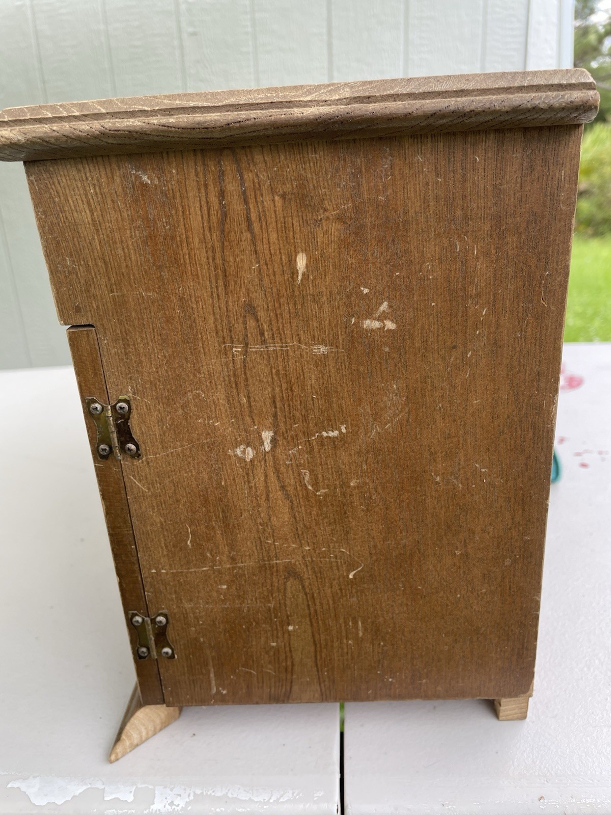 vintage wooden jewelry box