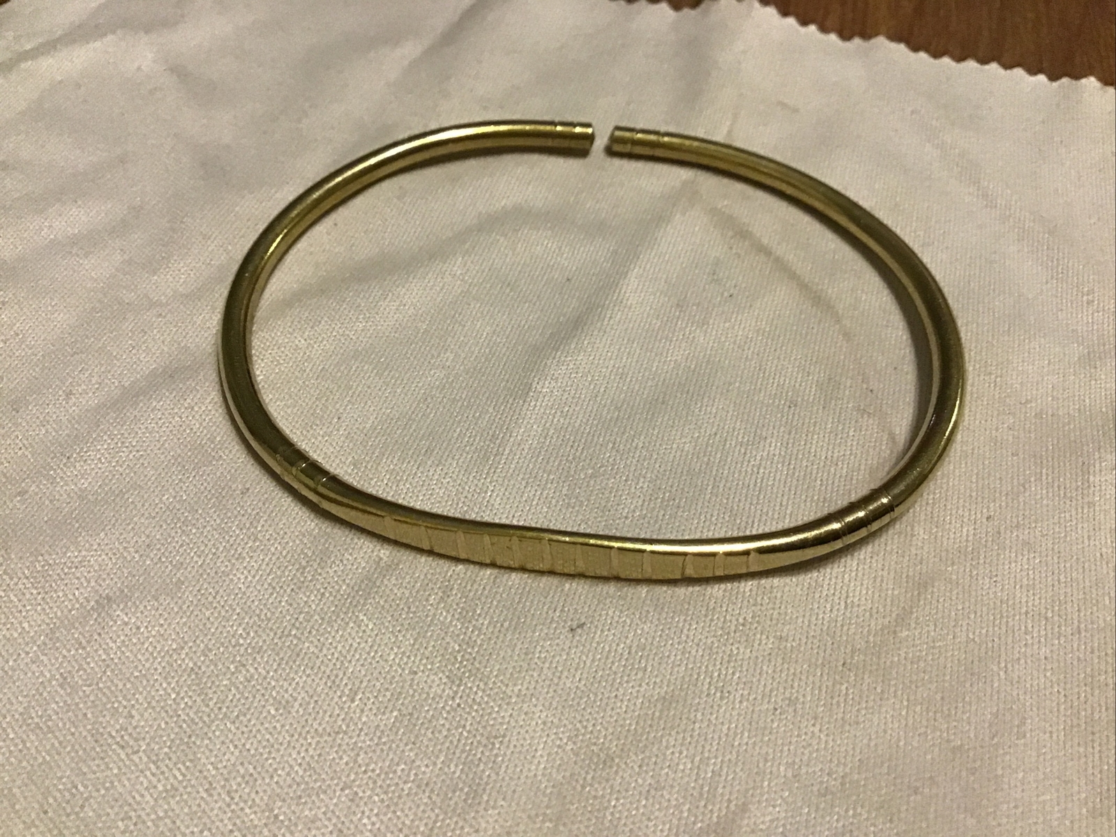 AFRICAN JEWELRY KENYA HAND-CRAFTED Light Brown METAL BRACELET