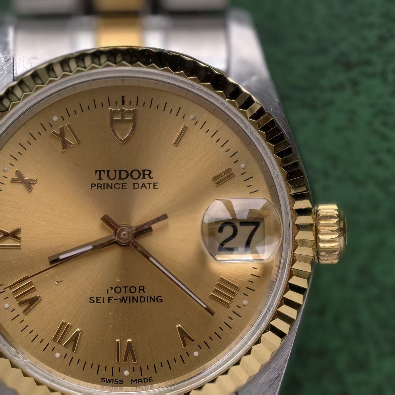Tudor Roman Champagne Dial Prince Date 74033 Men’s Watch Automatic 34mm