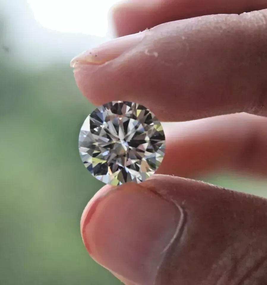 2.45 CT Natural White Diamond Round Cut 9 MM VVS1 D Grade IDGL Certified A3