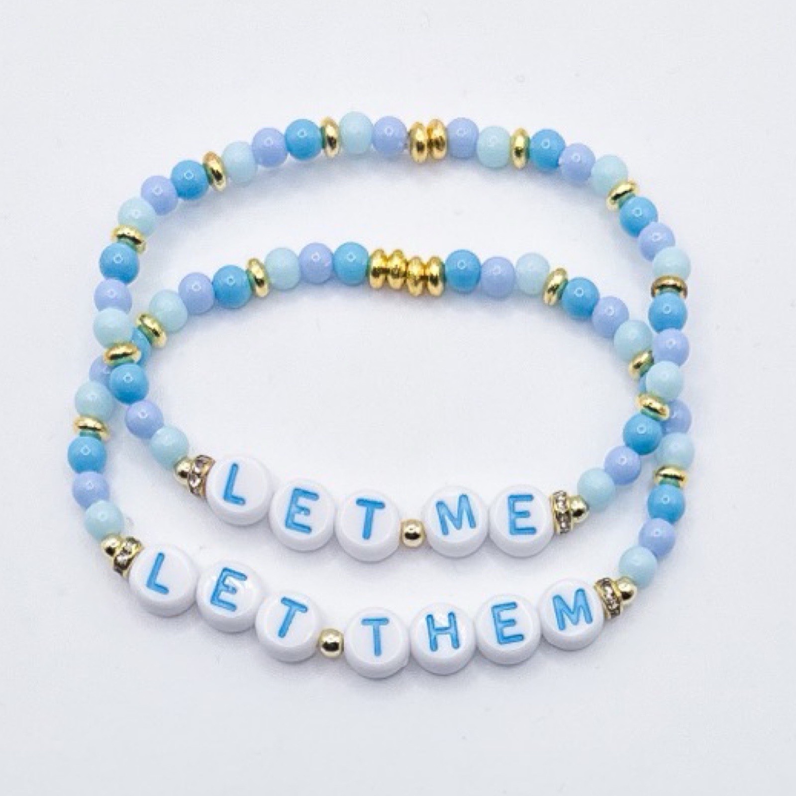 Let Me / Let Them Bracelet Set, Let Theory Mel Robbins Inspired Bracelet Set