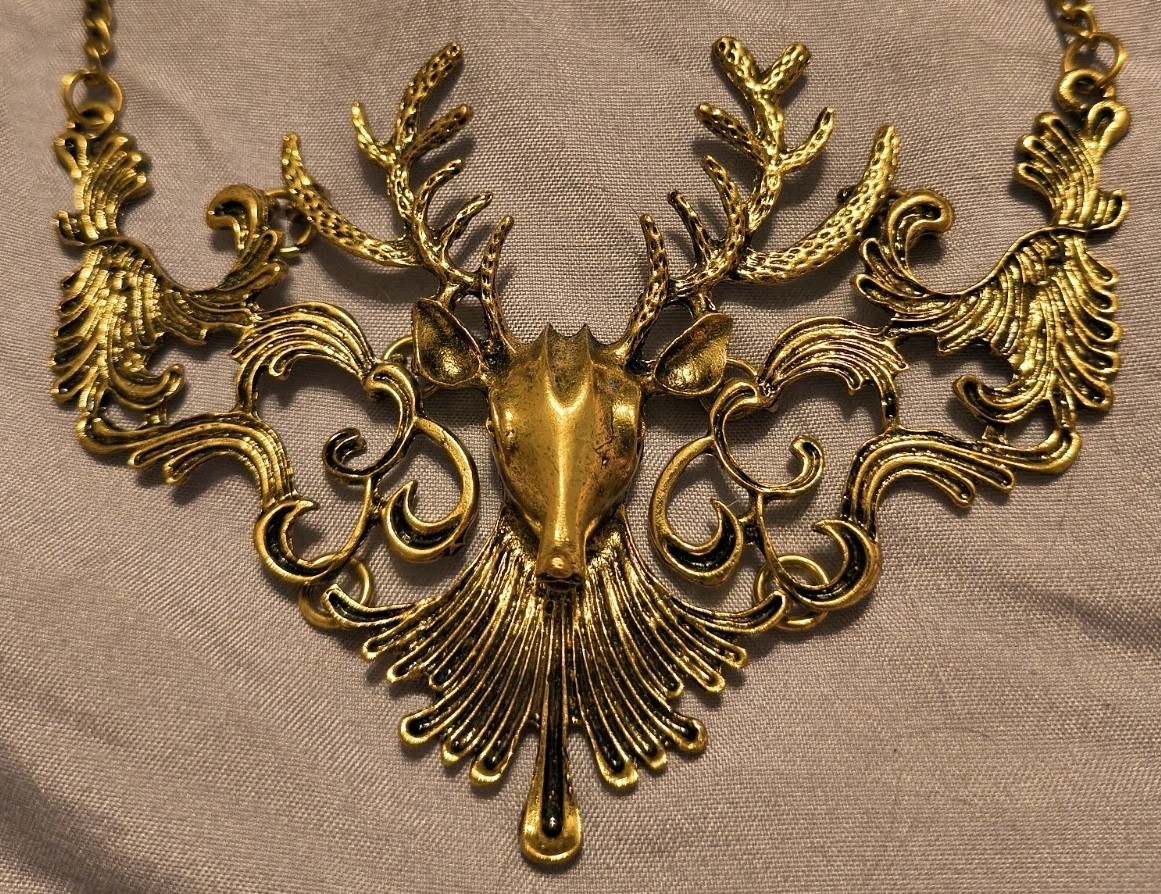 Beautiful Stag of The Wood Necklace Made of Zinc Alloy Made In USA