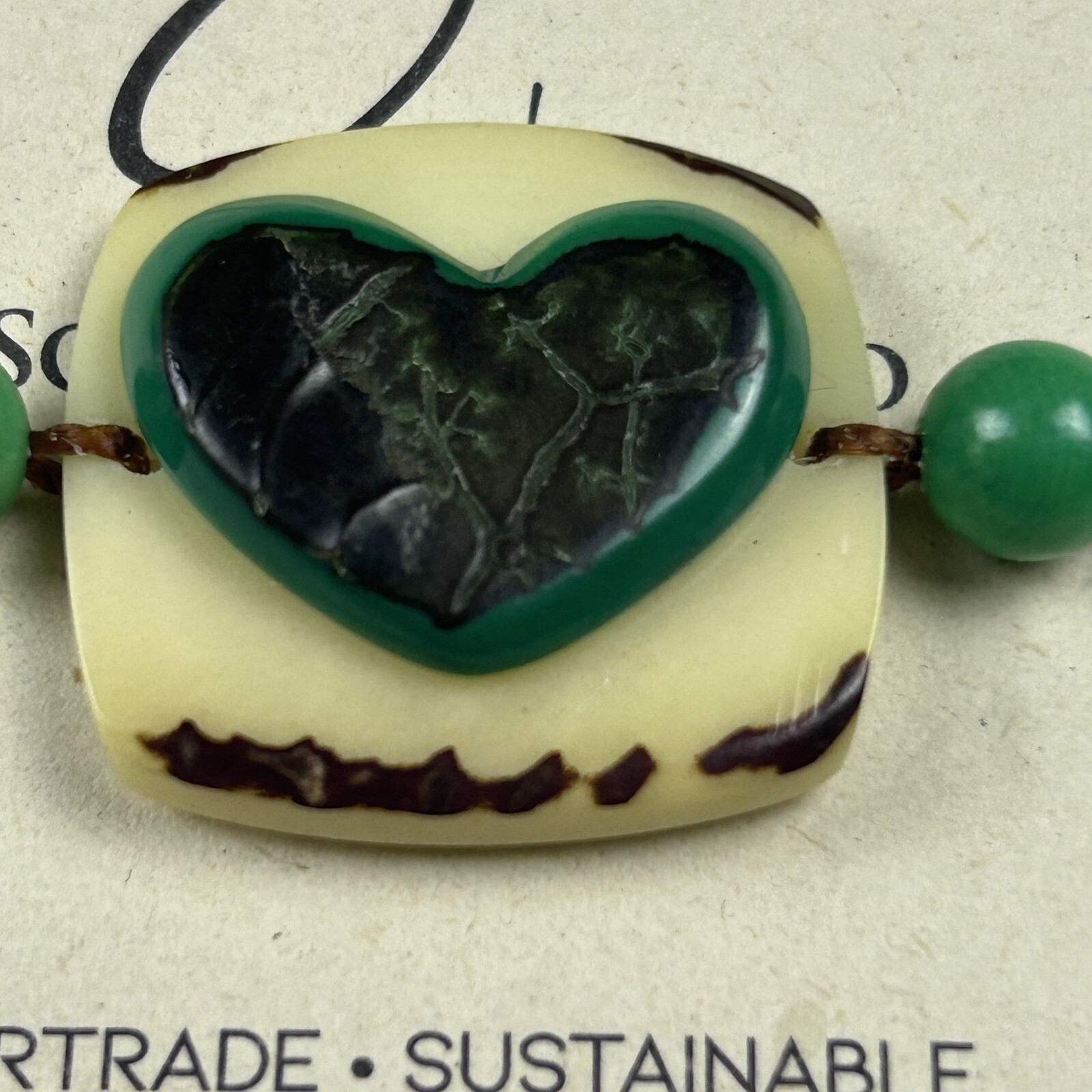Fair Trade Tagua Nut Organic Bracelet Jewelry (Sustainable & Eco-Friendly)