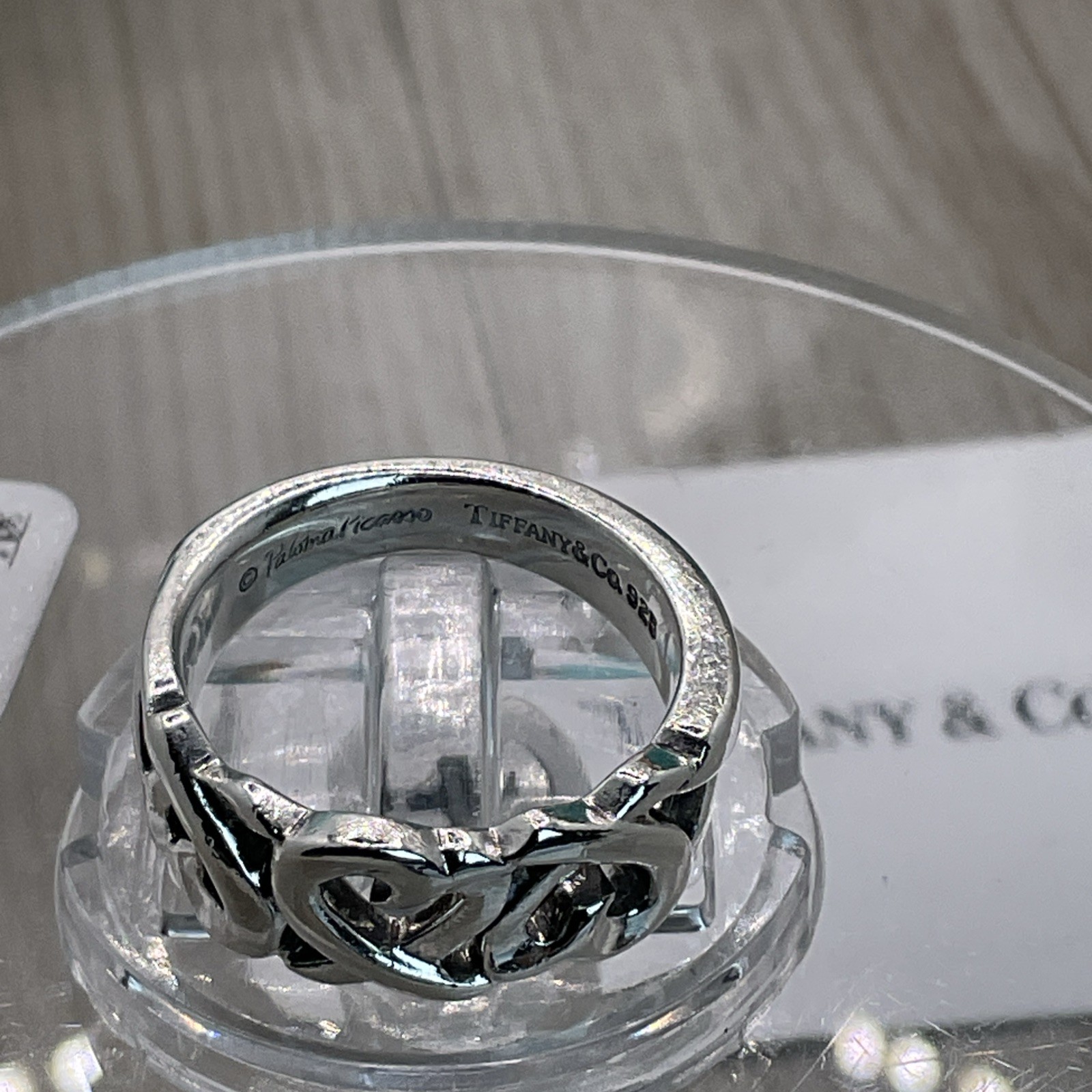 Tiffany & Co. Palomo Picasso Loving Hearts Ring. Size: K US: 5 U: 50 No: 10