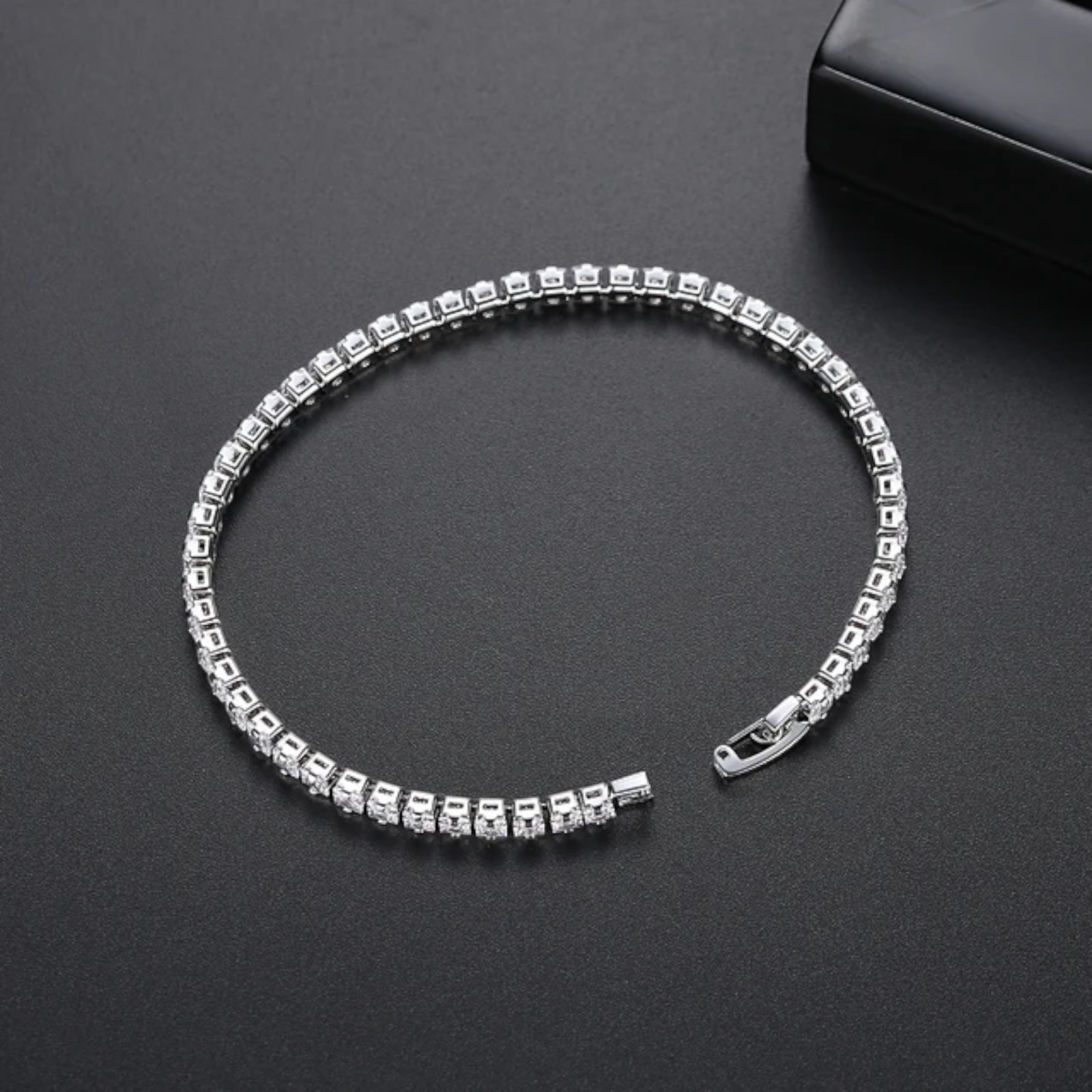 Tennis Bracelet With Cubic Zirconia Hip Hop Jewelry Unisex Gold Plated For Women