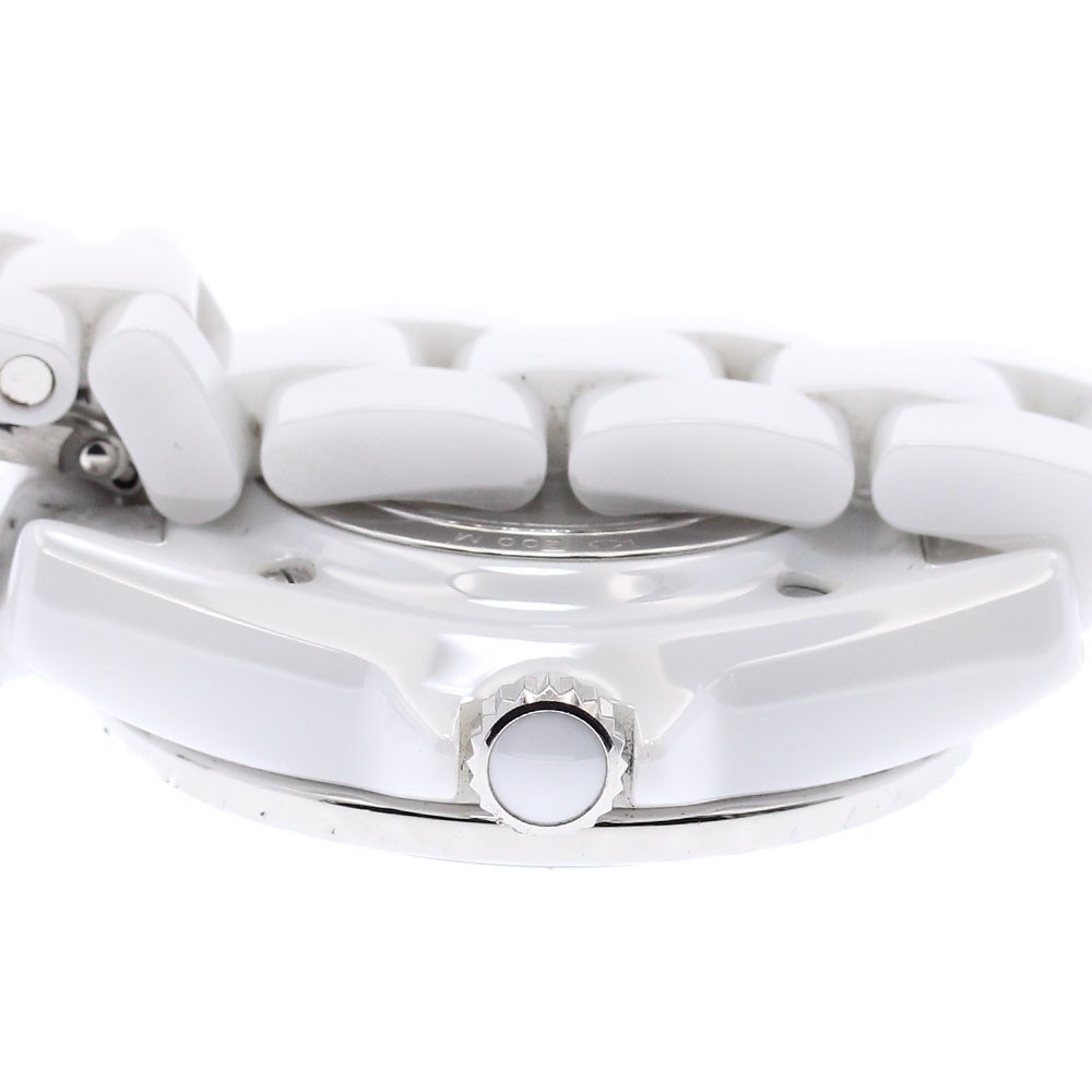 CHANEL J12 H5703 White ceramic 12P diamond white Dial Quartz Ladies Watch_882834