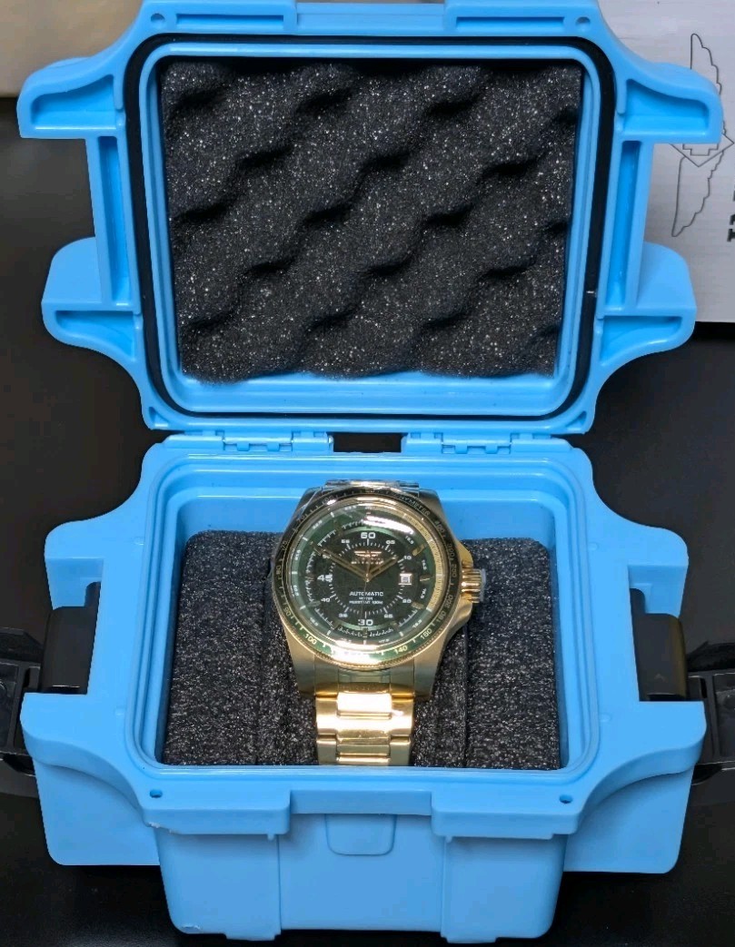 Invicta Speedway 50mm Automatic Men’s Watch (Model 48079) – Gold & Green