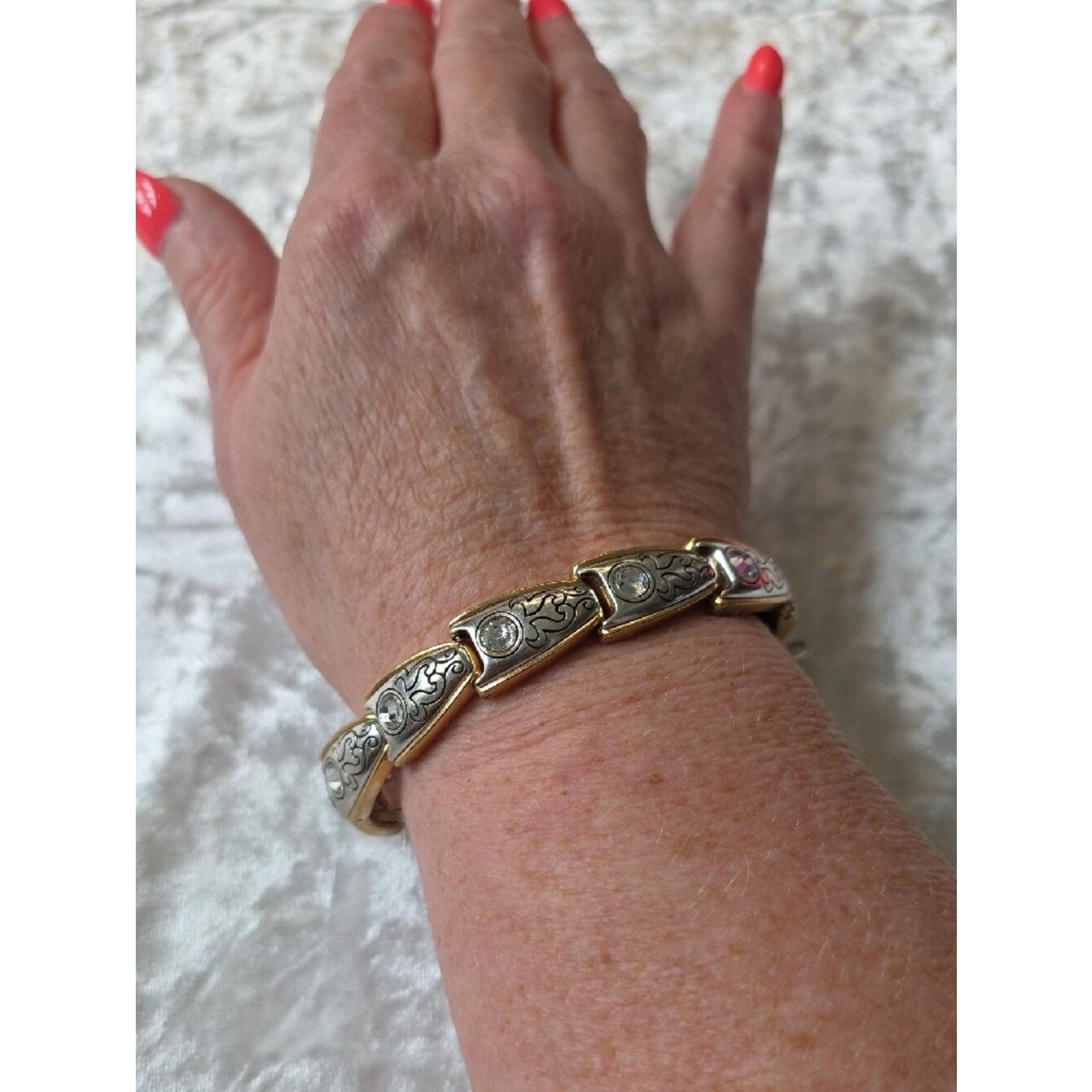Brighton Vintage Aries Collection Two-Tone Gold and Silver Bracelet