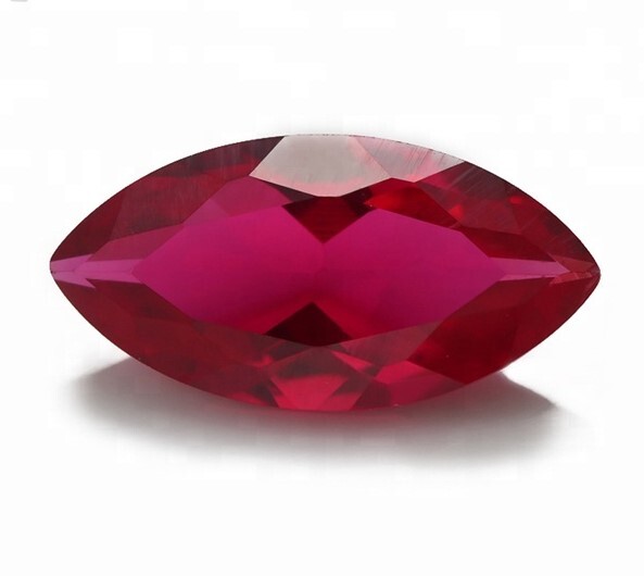 1.5x3mm To 2.5x5mm Calibrated Synthetic RedRuby Marquise Faceted Loose Gemstone