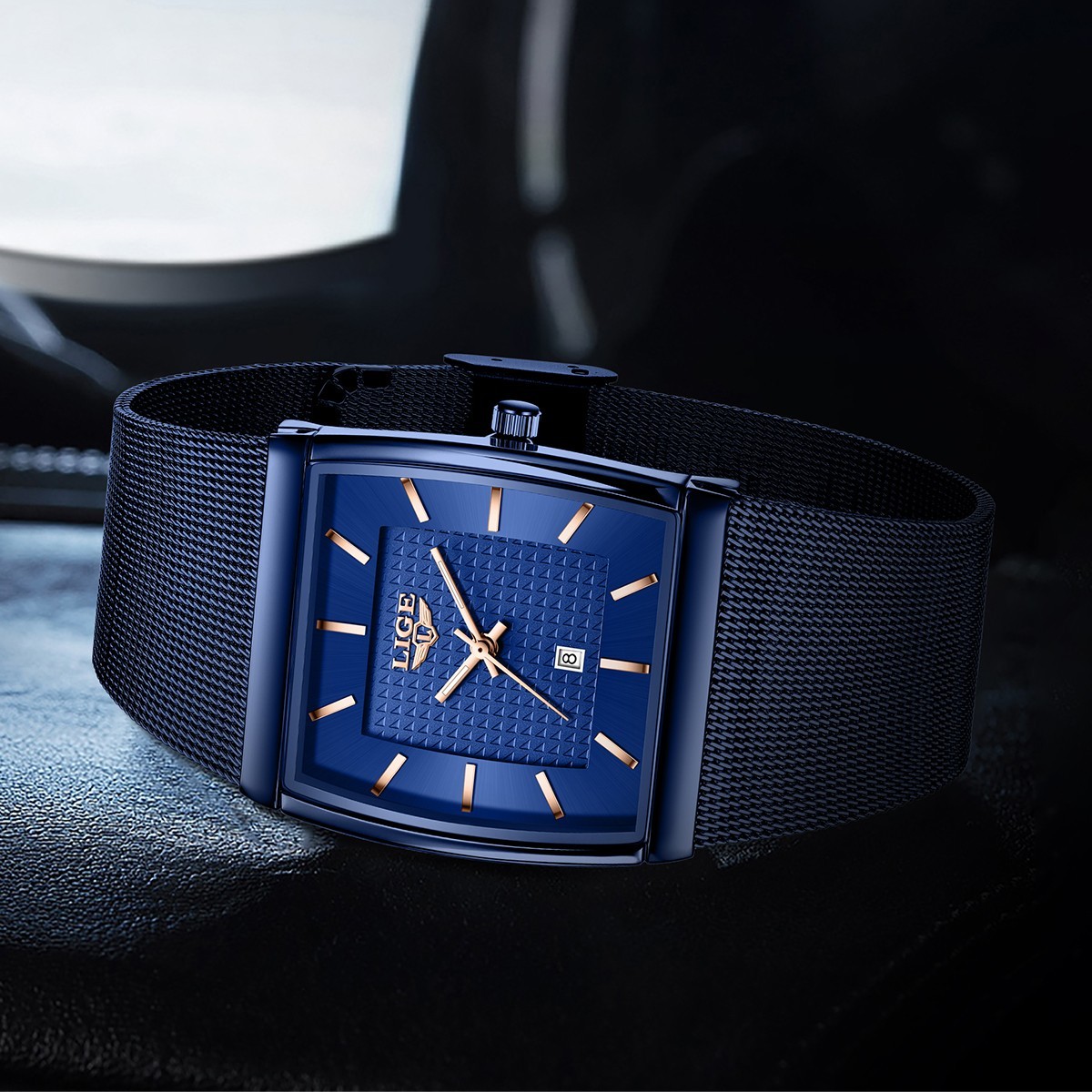 2026 Ultra-thin Men Watch Quartz Date Luminous Waterproof Business Wristwatch