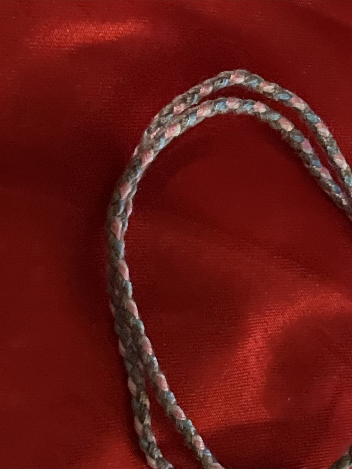 NEW BOHO BRAIDED THREAD FRIENDSHIP BRACELET ADJUSTABLE SKY BLUE GRAY PINK WHITE
