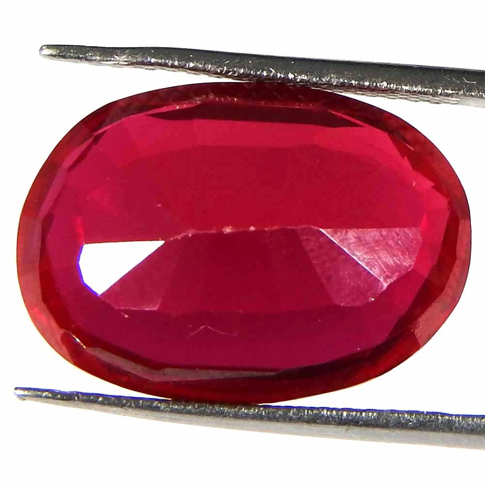 14.10Cts100%Natural Imitation Ruby Oval Cut Cabochon(16x11x5)Loose Gemstone