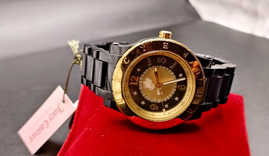 Rare Vintage JUICY COUTURE Chunky Plastic Bracelet Quartz Watch-Boxed & Working