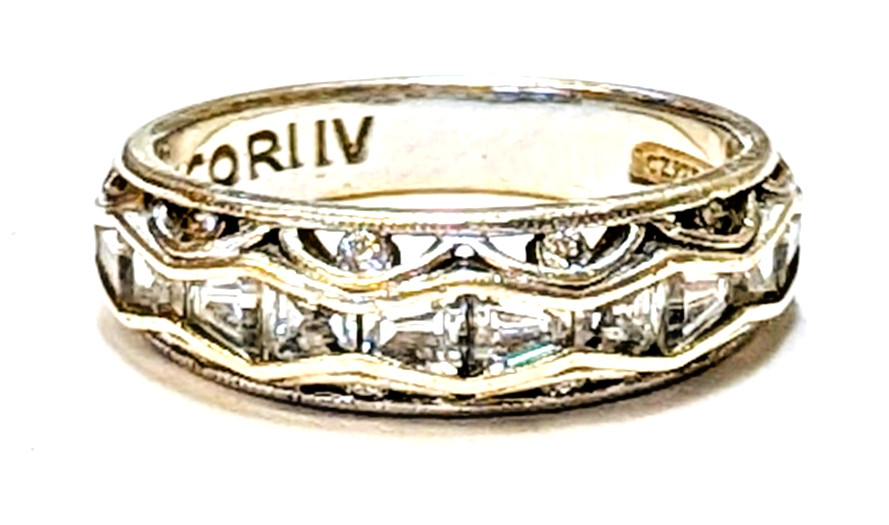 TACORI Sterling Silver 1.25ct CZ Ring **SIZE 7.25**