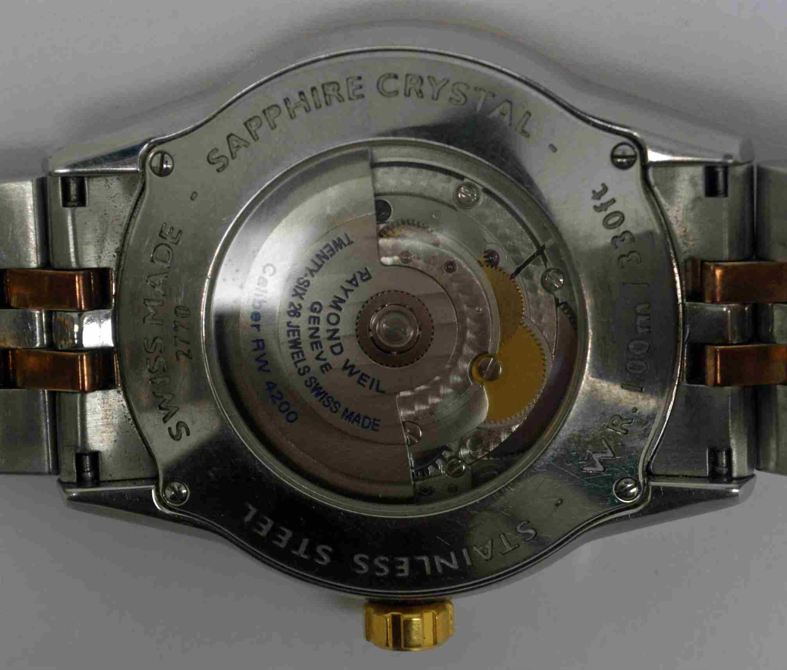 RAYMOND WEIL FREELANCER Gold & Steel Wristwatch. Ref: 2770, Cal: 4200