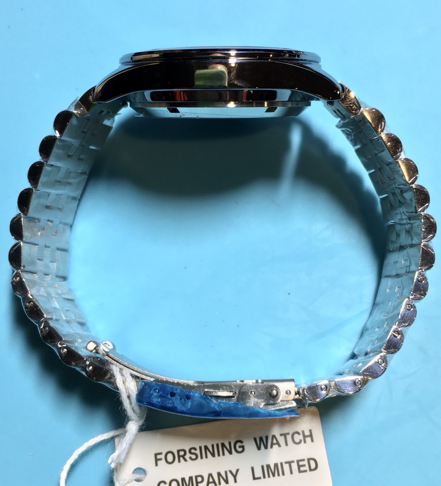 FORSINING 42MM AUTOMATIC BLACK MATTE DIAL TACHYMETRE BEZEL QUICK RELEASE BAND!
