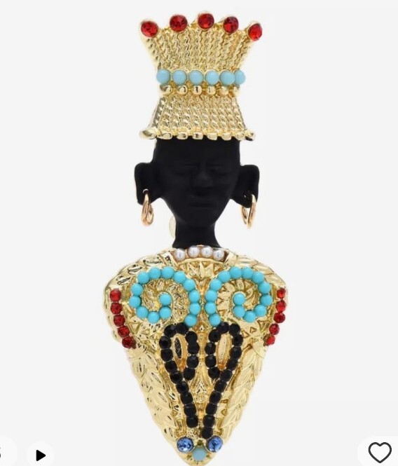 Art Deco Vintage Style Blackamore Brooch