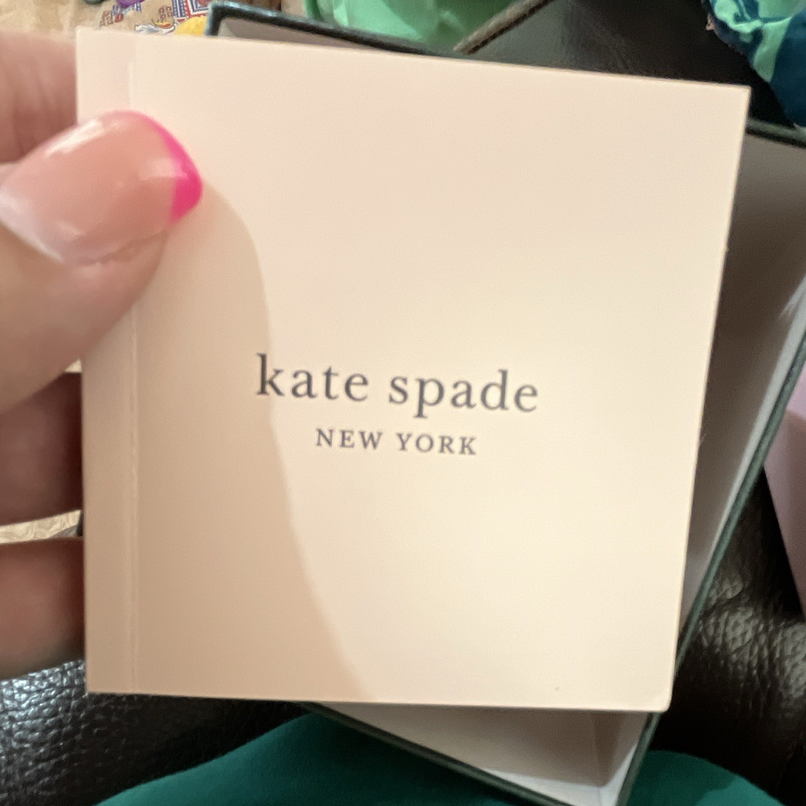 Kate spade new york pink & white glittery leather strap watch