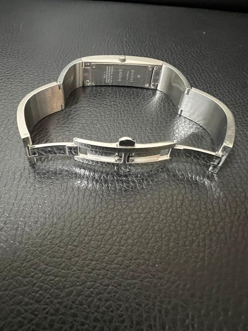 Gucci Bangle Watch Silver Quartz 14.0–14.5 in with Box