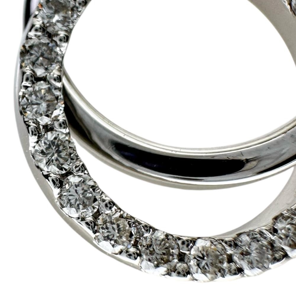 Vendome Aoyama diamond 0.27ct in total Pendant top K18WG white gold 2.7g Women