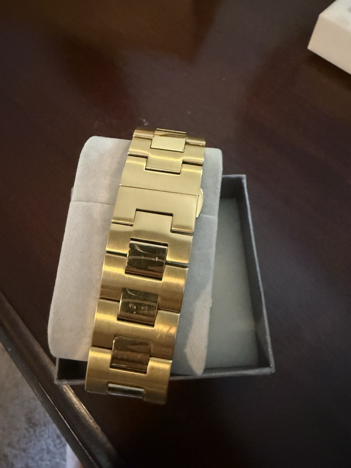 Movado Bold Gold Tone Men’s Quartz Watch 3600258 Dead Battery No Box/Papers