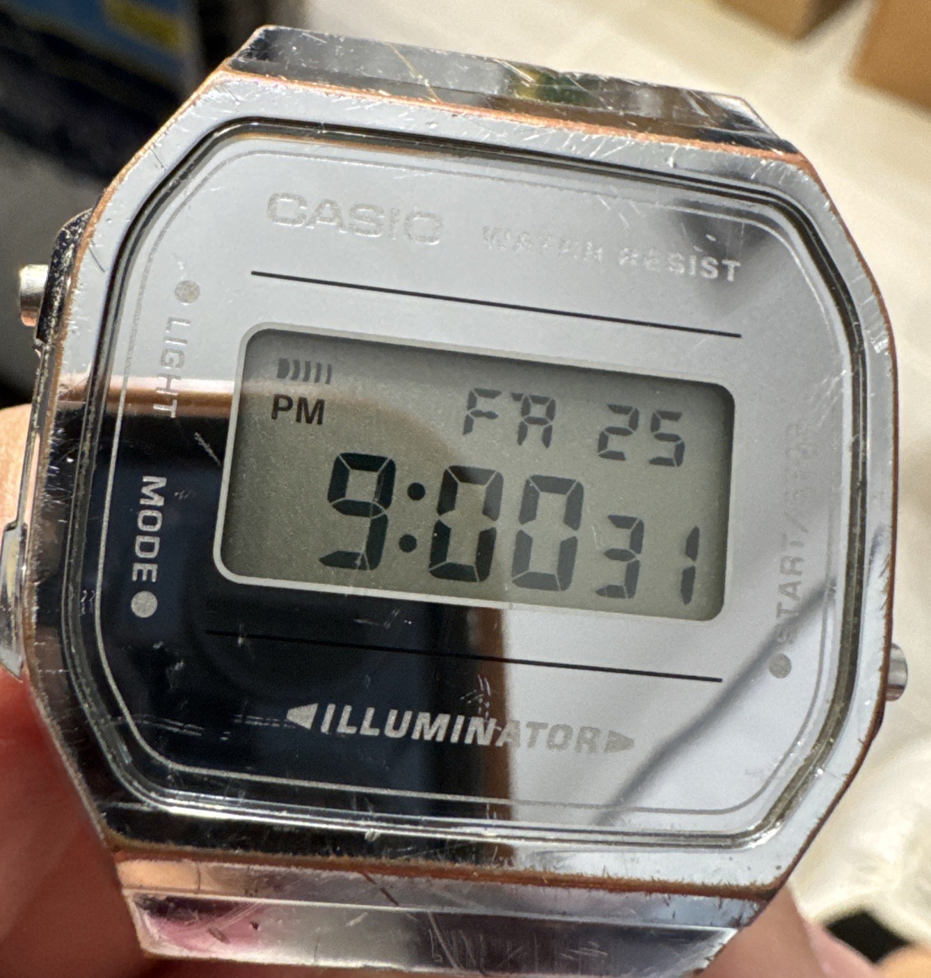 Casio Vintage Men’s Watch Model A168WE Stainless Steel Water Resistant
