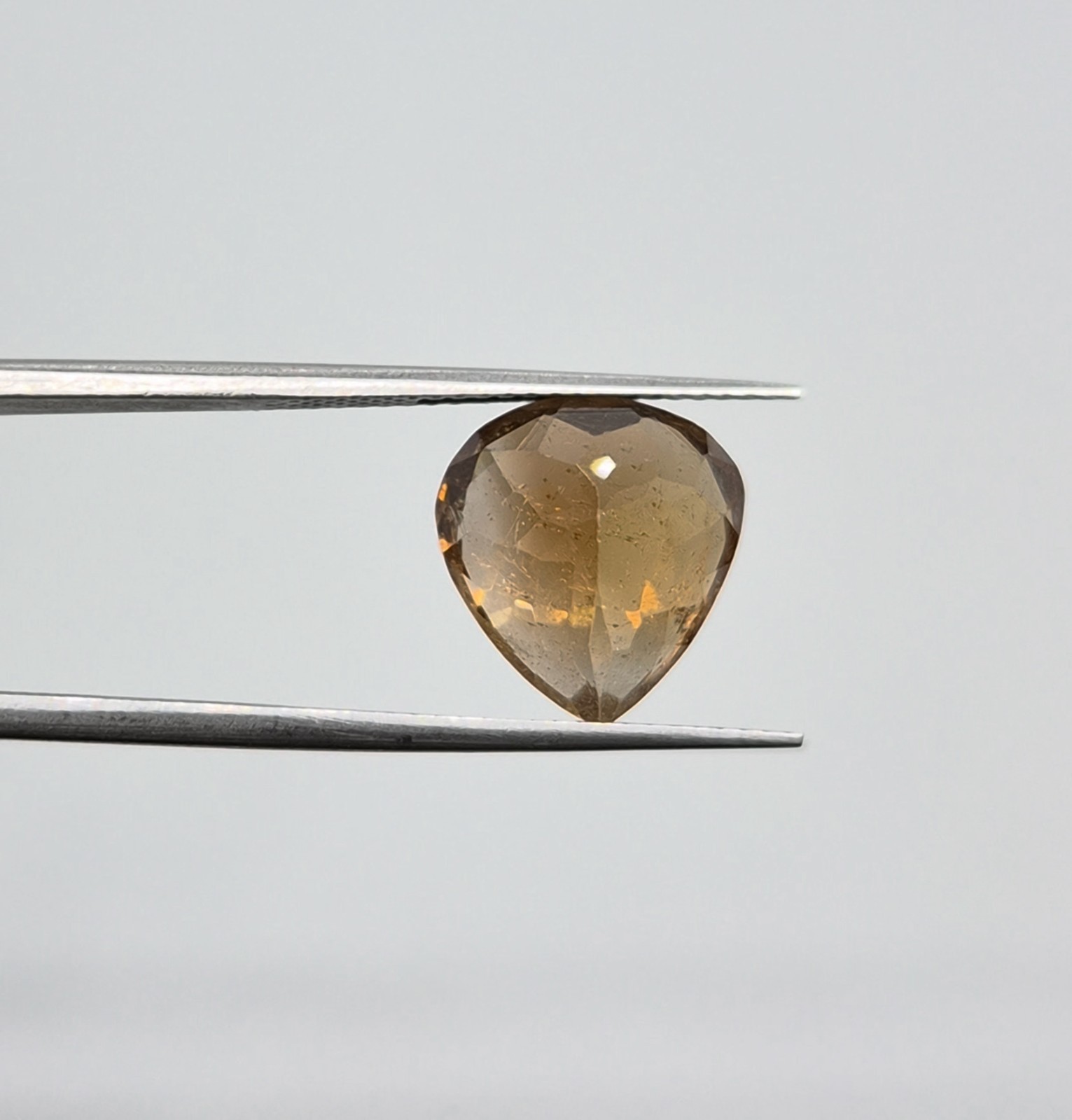 8.95ct Natural Imperial Topaz Loose Gemstone Heart Cut For Making Jewellery