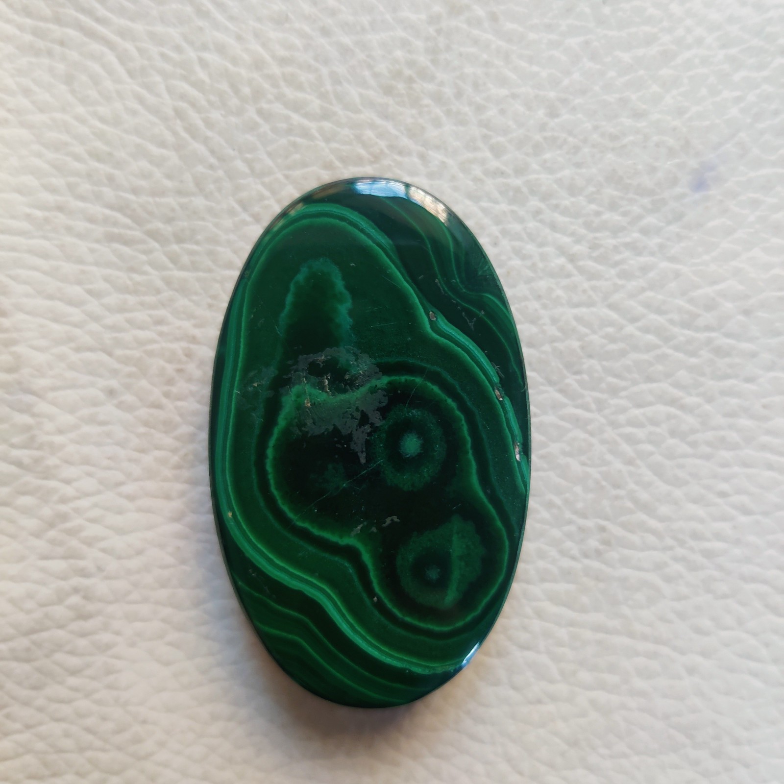 Natural Green Malachite Loose Gemstone Cabochon,Oval-116 CT,42 X 26 X 9 MM