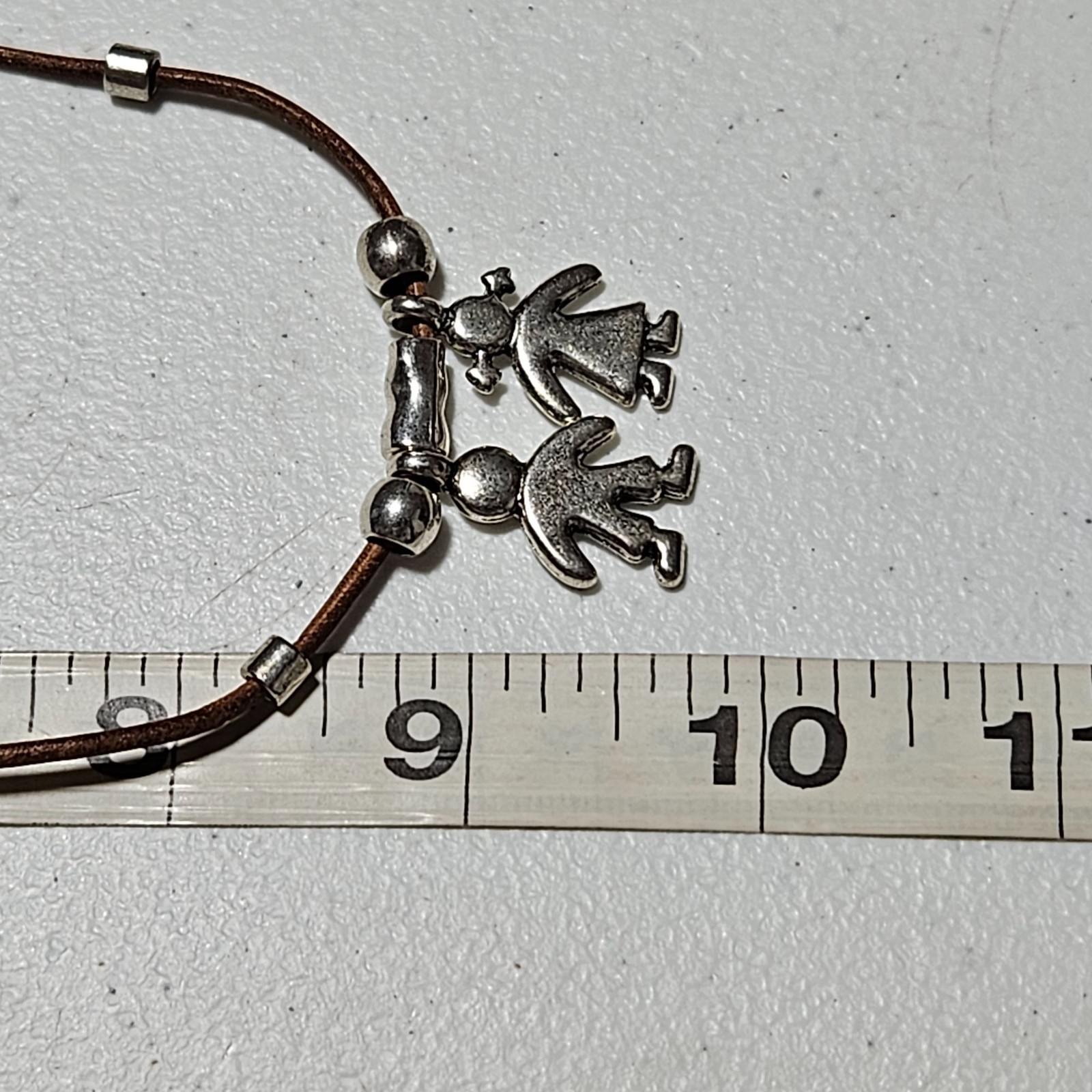 Two Children Pendant Necklace Boy Girl Charms Mothers Day Gift Fashion Jewelry