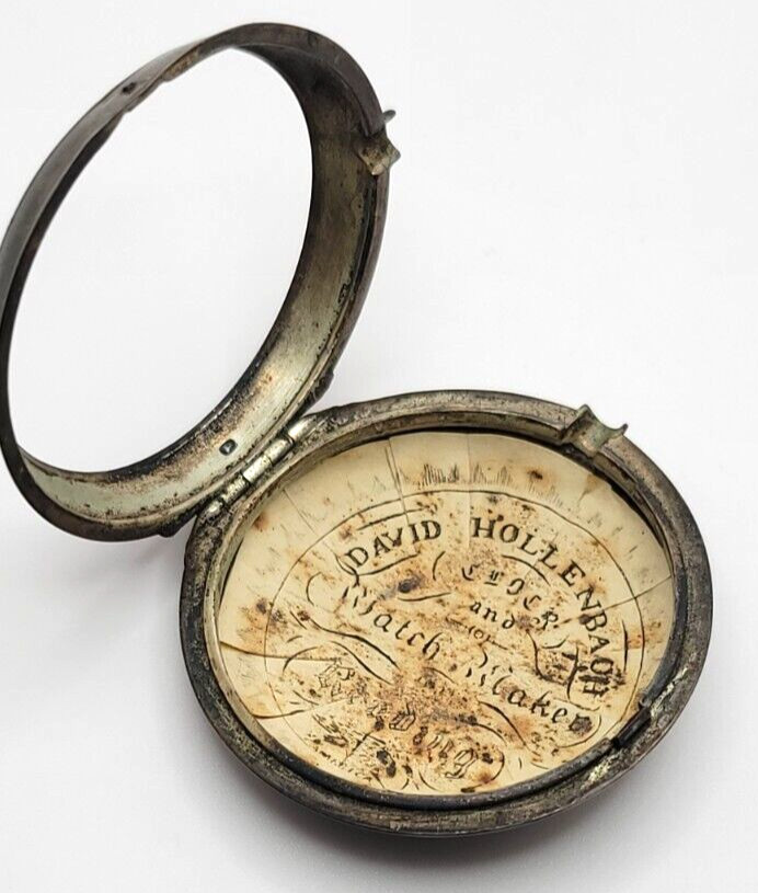 Antique Robinson London Pair Case Verge Fusee Pocket Watch AS IS (good balance)