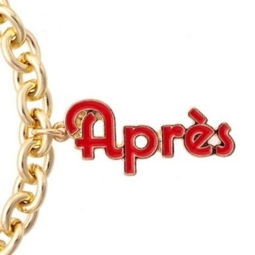 CANVAS STYLE Gold Tone Après Ski Charm Bracelet Winter Theme Jewelry NWT