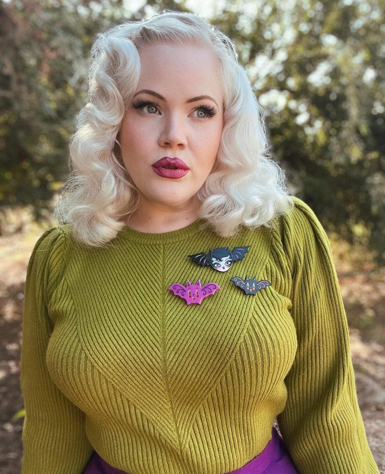 Batty Scatter Pin/Hair Clip by Johanna Parker x Lipstick & Chrome