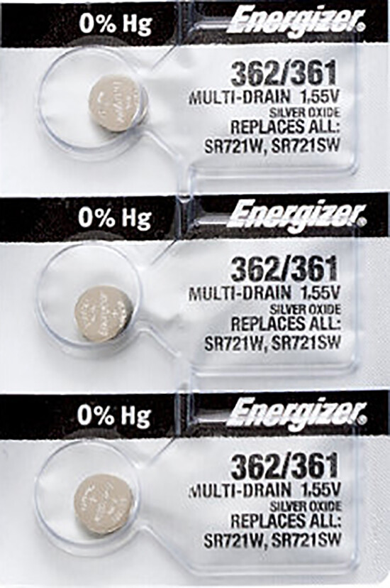 3 x Energizer 362 Watch Batteries – SR721SW or 361 Battery | Shipped from Canada