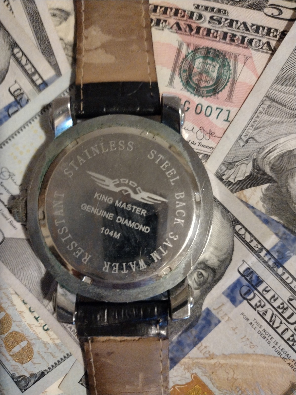 KING MASTER GENUINE DIAMOND WATCH