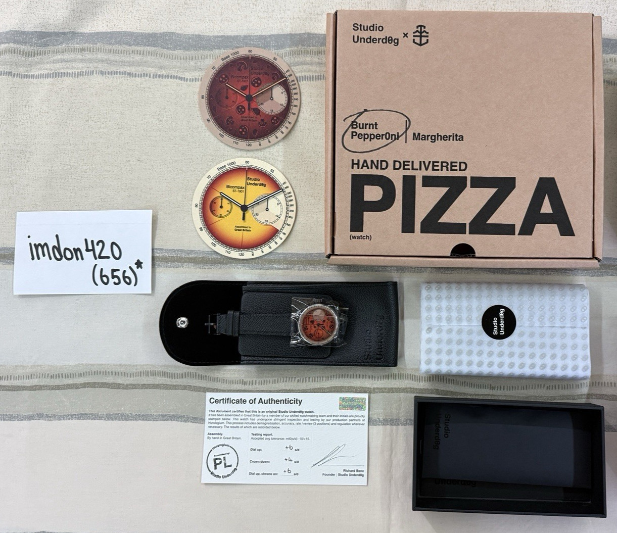 Time & Tide X Studio Underd0g 01 Burnt Pepperoni Pizza *Event Exclusive* Watch
