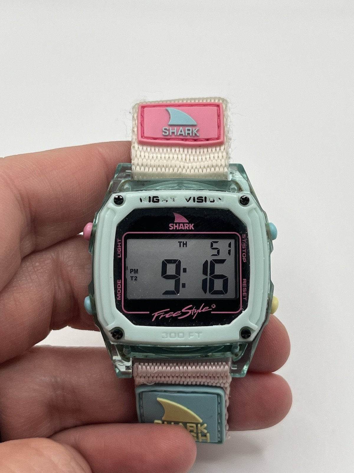 Shark Freestyle Caroline Marks Signature Shark Leashstrap Wrist Watch & Timer