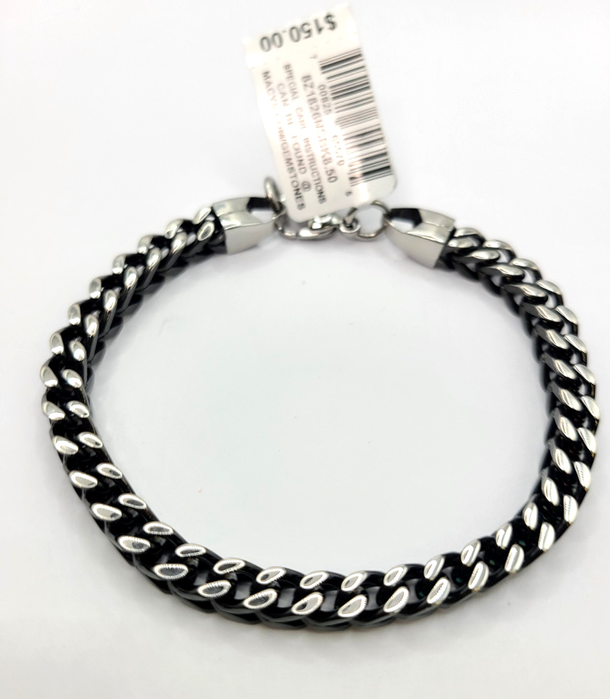 SHR Black ion-plated chain style 8.5-inch Men’s 6mm Bracelet